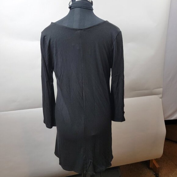 Ecote Urban Outfitters Criss-Cross Front Mini Dress | Size L | NWT Black Stretch - Picture 7 of 12